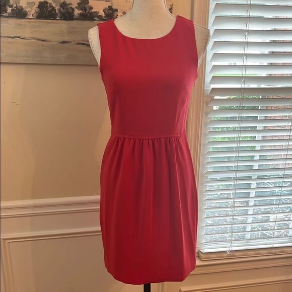 NWOT J. Crew Fuchsia Sleeveless Mini Dress - Picture 1 of 11